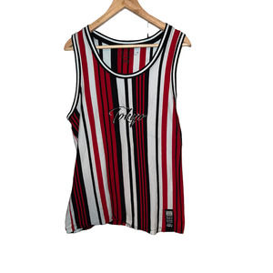 VOX POPULI Limited Edition Rare Tokyo Red Stripe Mens‎ Tank